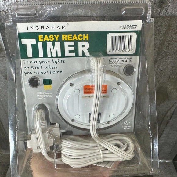INGRAHAM EASY REACH TIMER!(turns Your Lights On And Off)600W BRAND NEW! LOOK!!!! - Picture 7 of 9